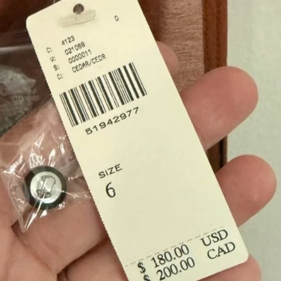 Elegant Orange Patterned Jumpsuit Anthropologie Eva Franco - Picture 6 of 6